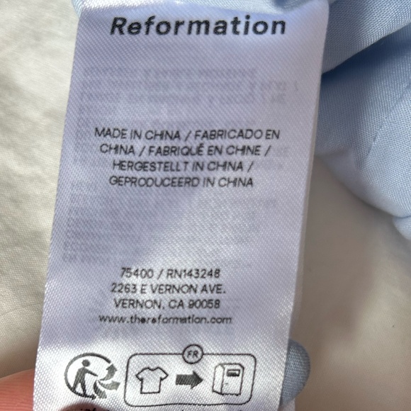 NEW Reformation Archer Top in Ice Water | NWT | US 4 - Picture 5 of 10